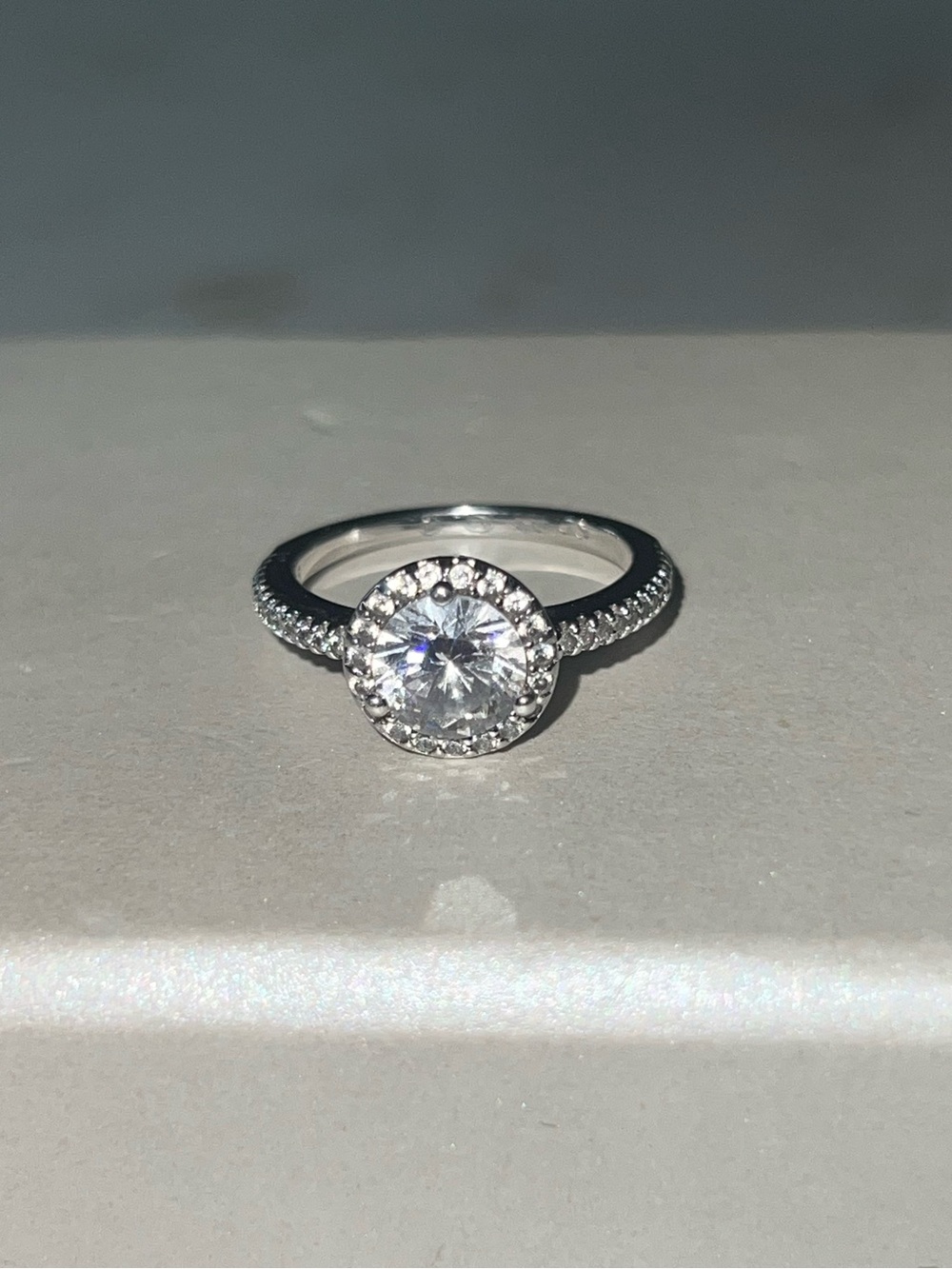 Michael Kors Precious Metal-Plated Sterling Silver Pave' Halo Ring